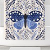 Blooming Floral Butterfly Shower Curtain Women Bath Curtain Waterproof Fabric Bathroom Decor
