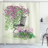 Blooming Spring Garden Relax Print Shower Curtain for Bathroom Decor