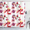 Blooming Tulip Poppy Print Floral Shower Curtain, Add A Floral Delight To Your Bathroom 