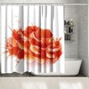 Blossom Romantic Summer Garden Roses Flowers Shower Curtain For Bathroom