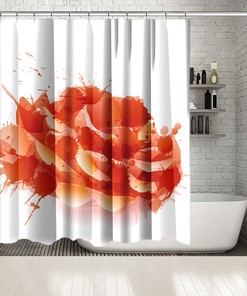 Blossom Romantic Summer Garden Roses Flowers Shower Curtain For Bathroom