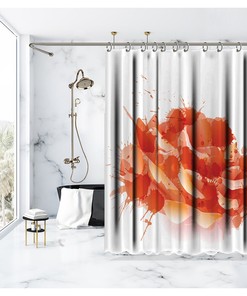Blossom Romantic Summer Garden Roses Flowers Shower Curtain For Bathroom