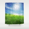 Blue Abstract Shower Curtain: Add An Artsy Touch To Your Bathroom