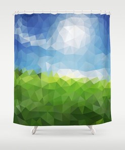 Blue Abstract Shower Curtain: Add An Artsy Touch To Your Bathroom