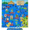 Blue Board Game Waterproof Shower Curtain For A Casual And Fun Bathroom