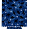 Blue Dinosaur Footprint Shower Curtain With Waterproof Fabric For A Refreshing And Relaxing Bathroom