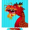 Blue Dragon Waterproof Shower Curtain For A Bold And Serene Bathroom