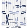Blue Dragonfly Shower Curtain To Add A Pop Of Color To Your Bathroom