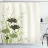 Blue Dragonfly Shower Curtain With Rustproof Hooks For Nature Bathroom Decor