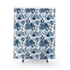 Blue Floral Shower Curtain With Home Decor And Nature Design