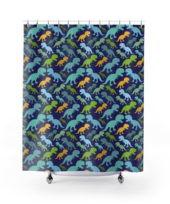Blue Hummingbird & Monstera Tropical Shower Curtain, Botanical Birds Leaves Design, Bath Decor Gift
