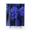 Blue Hydrangeas Floral Shower Curtain for Elegant Bathroom Decor, 72x72 - Luxury Shower Curtains