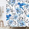 Blue Leopard Spots Shower Curtain, Turquoise Animal Print Bathroom Room Decor