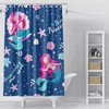 Blue Little Mermaid Fun Bathroom Decor Shower Curtain