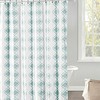 Blue Moroccan Tile Design Shower Curtain - Blue and White Bathroom Decor