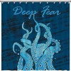 Blue Ocean Octopus Shower Curtain For Nautical And Marine Bathrooms