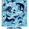 Blue Octopus Shark Ocean Print Waterproof Shower Curtain for Bathroom