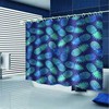 Blue Pineapples Pattern 3D Shower Curtain, Waterproof Fabric Bathroom Decoration