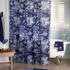 Blue Prescott Croscill Classic Shower Curtain, Floral Design, Hook Accessory Towels
