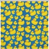Blue Rubber Duck Shower Curtain, Waterproof with Metal Grommets