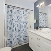 Blue Sailing Nautical Shower Curtain, Water-Resistant Fabric, Bathroom Decor