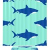 Blue Shark In The Sea Unique Shower Curtain Design For A Nautical Experience 