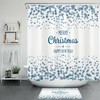 Blue Snowflakes Year Christmas Shower Curtain - Elegant Bathroom Decor