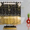 Blue Soccer Baseball Basketball Sports Fabric Shower Curtain for Kids Boys' Bath 