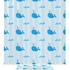 Blue Whale Animal Shower Curtain for Nautical Bathroom Theme
