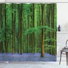 Bluebell Spring Sun And Bellflower Print Shower Curtain For A Renewed Bathroom Decor
