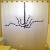 Bluebird Chandelier Shower Curtain For A Classical Elegance