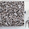 Blurry Tones Of Color Geometric Pattern Shower Curtain For Modern Bathroom Decor