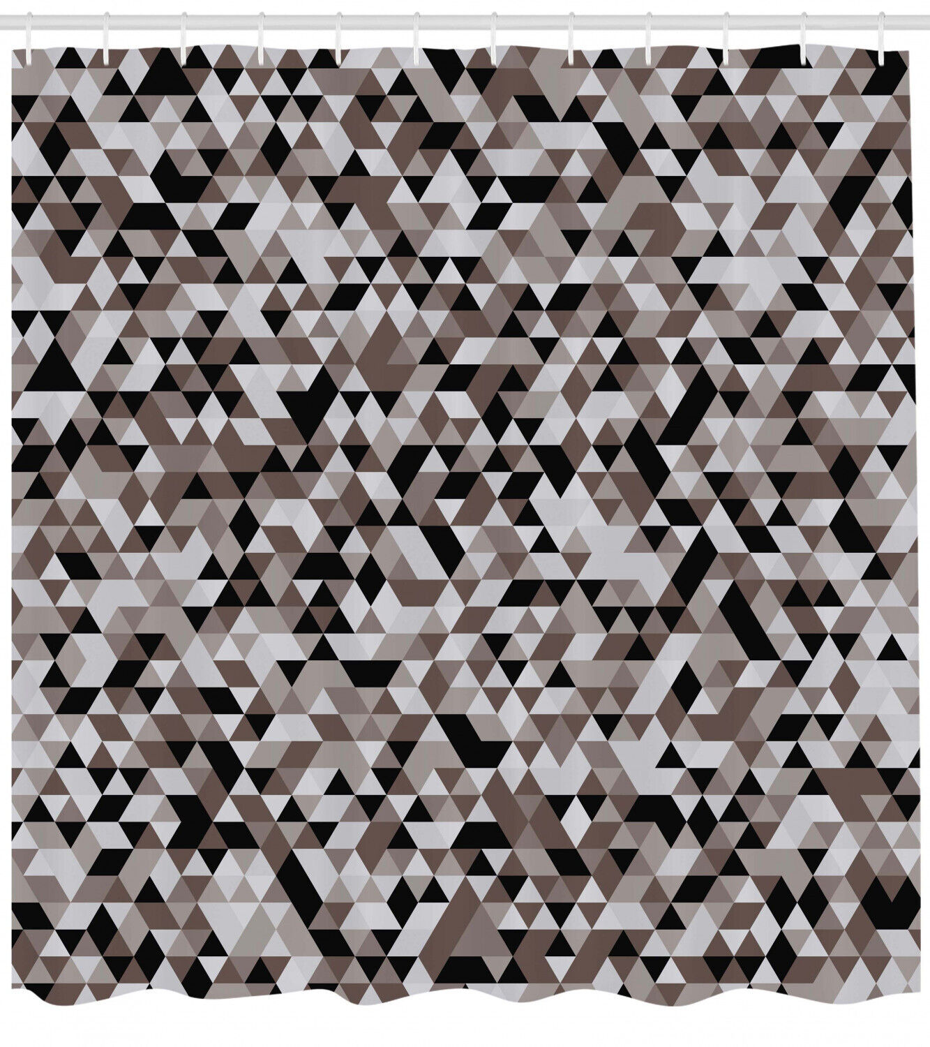 Blurry Tones Of Color Geometric Pattern Shower Curtain For Modern Bathroom Decor