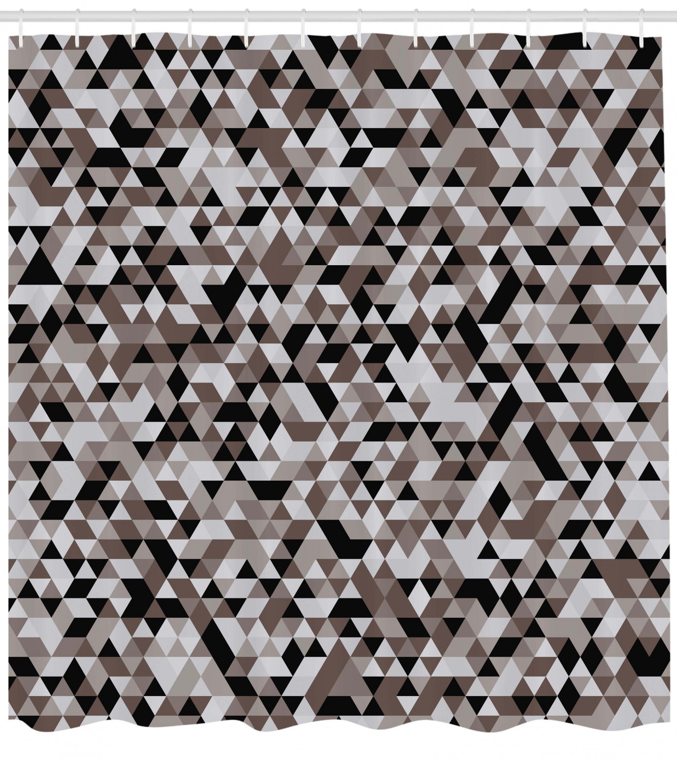 Blurry Tones Of Color Geometric Pattern Shower Curtain For Modern Bathroom Decor