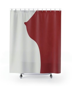 Body Woman Shape Boho Mid Century Modern Shower Curtain For A Bohemian Ambience