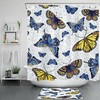 Bohemia Art Blue Butterfly Shower Curtain in Nature for a Colorful and Inspiring Bathroom Decor