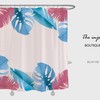 Bohemia Monstera Leaves Shower Curtain - Bohemian Bathroom Decor