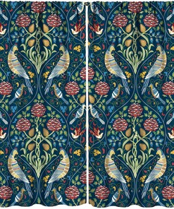 Bohemia William Morris Designer Rainbow Shower Curtain for Home Decoration