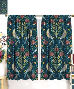 Bohemia William Morris Designer Rainbow Shower Curtain for Home Decoration