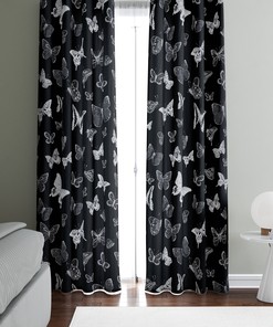 Bohemian Art Black Butterfly Shower Curtain With Moon Goddess Design To Enchant Your Bath