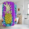 Bohemian Bathroom Decor With Hawaiian Pineapple Shower Curtain