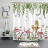 Bohemian Botanical Shower Curtain With Flower Design