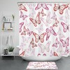 Bohemian Butterfly Shower Curtain - Modern And Artistic Bathroom Accessory