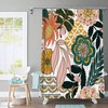 Bohemian Chic Floral Shower Curtain With Colorful Boho Design, Ideal For House