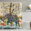 Bohemian Elephant Floral Shower Curtain For An Exotic Bathroom Decor, Ethnic Bathroom Accessories