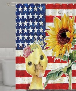 Bohemian Farm Animals Shower Curtain - Waterproof 72X90 