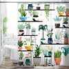 Bohemian Flower Bathroom Curtain With Colorful Print For Happy Memories