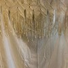 Bohemian Ivory Macrame Shower Curtain for a Vintage Bathroom
