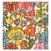 Bohemian Mushroom And Flower Print Waterproof Shower Curtain For Bathroom Decor