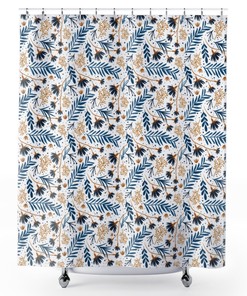 Bohemian Plant Lady Flower Shower Curtain For Bathroom Decor